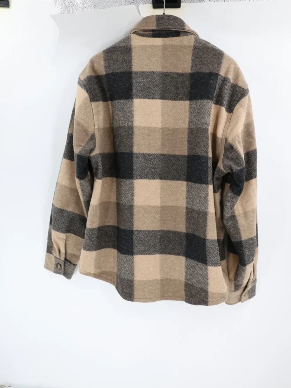 NWT Banana Republic Shirt Jacket Mens Small Long Sleeve Button Up Plaid Shacket